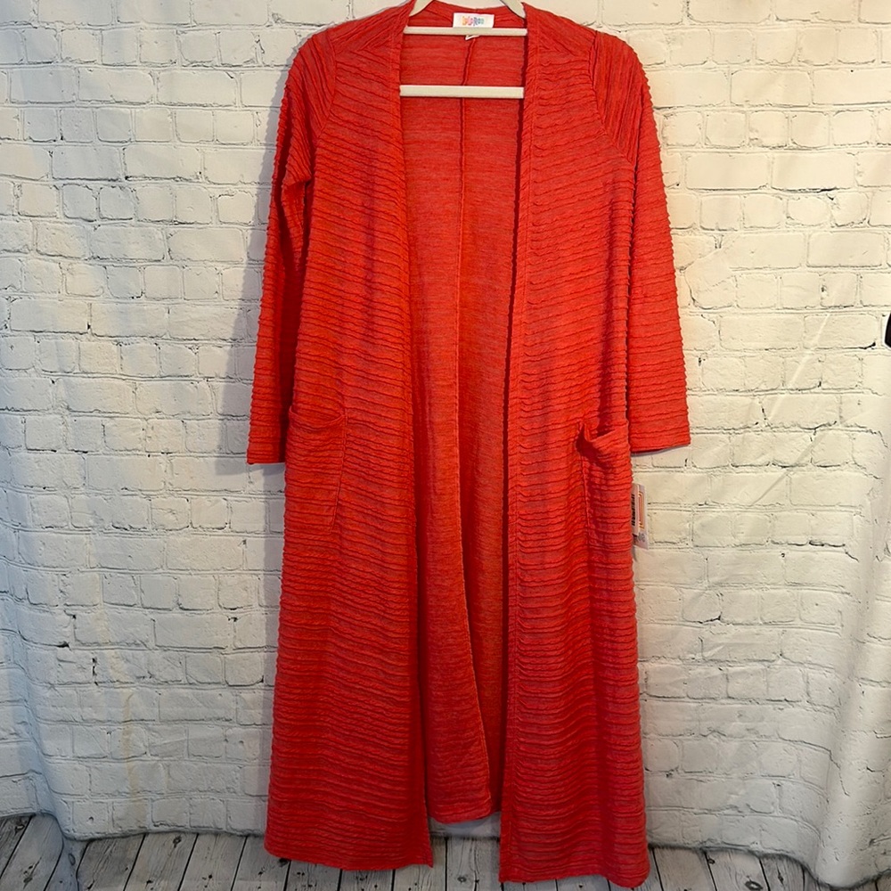 LulaRoe textured kimono duster